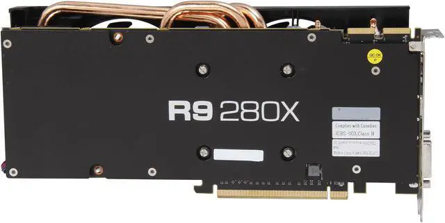 Alt view image 5 of 6 - VisionTek Radeon R9 280X 3GB GDDR5 PCI Express 3.0 CrossFireX Support Graphics Card 900652