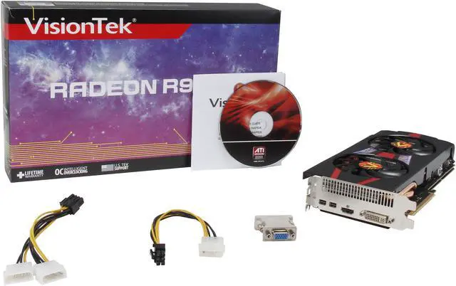 Alt view image 7 of 6 - VisionTek Radeon R9 280X 3GB GDDR5 PCI Express 3.0 CrossFireX Support Graphics Card 900652