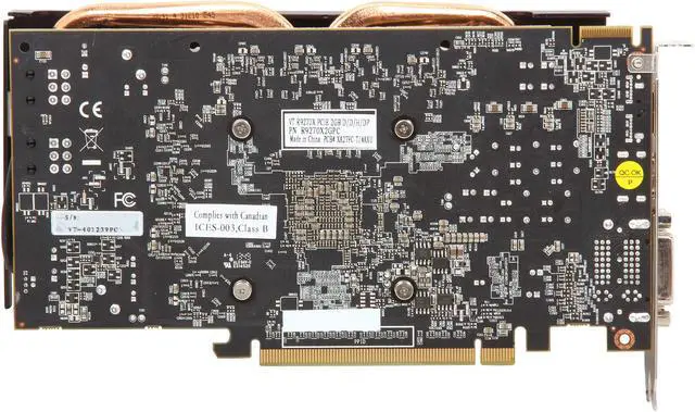 Alt view image 4 of 6 - VisionTek Radeon R9 270X 2GB GDDR5 PCI Express 3.0 CrossFireX Support Graphics Card 900651