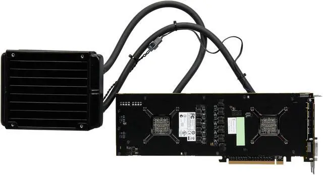 Alt view image 4 of 6 - VisionTek Radeon R9 295x2 8GB GDDR5 PCI Express 3.0 CrossFireX Support Graphics Card 900703