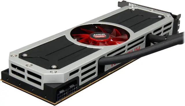 Alt view image 5 of 6 - VisionTek Radeon R9 295x2 8GB GDDR5 PCI Express 3.0 CrossFireX Support Graphics Card 900703