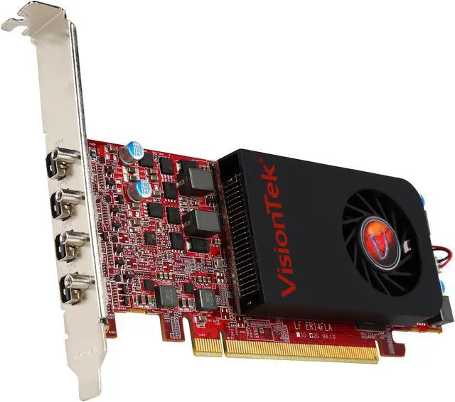 Alt view image 2 of 5 - VisionTek Radeon 7750 SFF 2GB GDDR5 4M (4 x miniDP) (900798)
