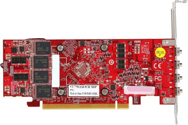 Alt view image 4 of 5 - VisionTek Radeon 7750 SFF 2GB GDDR5 4M (4 x miniDP) (900798)