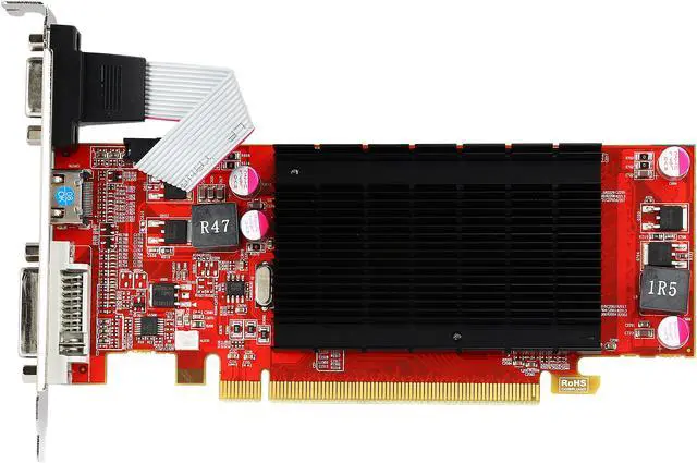 Alt view image 3 of 5 - VisionTek Radeon 5450 2GB DDR3 PCI Express 2.1 x16 ATX Graphics Card 900861