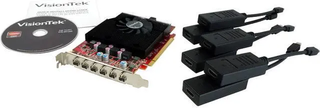 Alt view image 4 of 4 - VisionTek Radeon HD 7750 2GB GDDR5 PCI Express x16 Graphics Card 900614-HDMIKIT