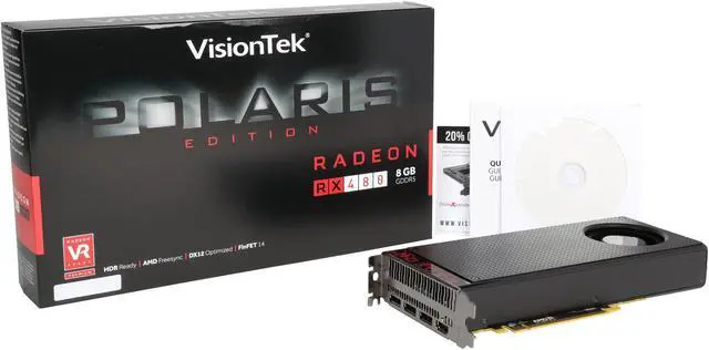 Alt view image 6 of 6 - VisionTek Radeon RX 480 PCI Express 3.0 x16 Graphics Card 900888