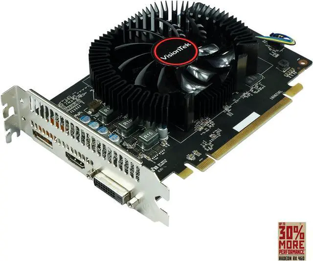 Main image of VisionTek Radeon RX 460 4GB GDDR5 PCI Express 3.0 x16 Graphics Card 900900