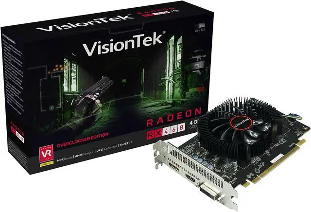 Alt view image 3 of 3 - VisionTek Radeon RX 460 4GB GDDR5 PCI Express 3.0 x16 Graphics Card 900900