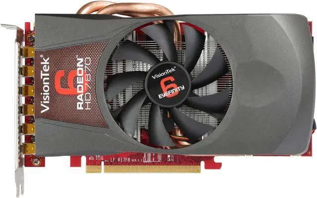 Alt view image 3 of 6 - VisionTek Radeon HD 7870 GHz Edition 2GB GDDR5 PCI Express 3.0 x16 CrossFireX Support Graphics Card 401435