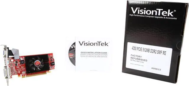 Alt view image 6 of 6 - VisionTek 512MB Graphics Card 4350512SMF