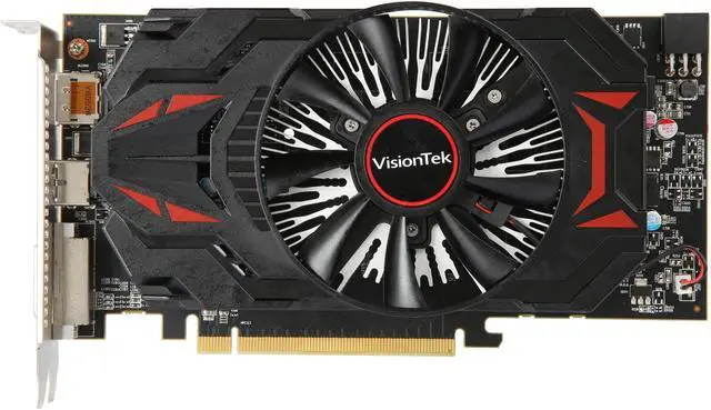Alt view image 3 of 6 - VisionTek Radeon R7 360 2GB GDDR5 Graphics Card 401484