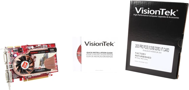 Refurbished: VisionTek Radeon HD 2600PRO Graphics Card 400226 - Newegg.com