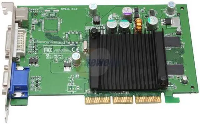 Alt view image 2 of 5 - EVGA GeForce 6200 128MB DDR AGP 4X/8X Graphics Card 128-A8-N339-LX