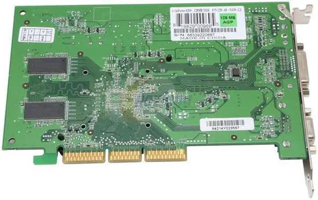 Alt view image 3 of 5 - EVGA GeForce 6200 128MB DDR AGP 4X/8X Graphics Card 128-A8-N339-LX