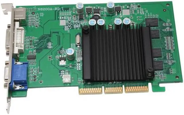 Alt view image 2 of 5 - EVGA GeForce 6200LE 256MB GDDR2 AGP 4X/8X Graphics Card 256-A8-N295-LX