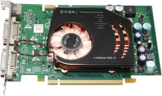 Alt view image 3 of 6 - EVGA GeForce 7600GT 256MB GDDR3 PCI Express x16 SLI Support Graphics Card 256-P2-N554-AX