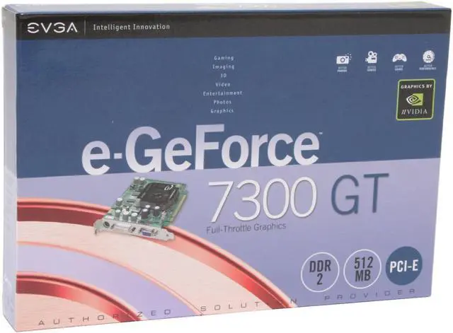 Alt view image 6 of 6 - EVGA GeForce 7300GT 512MB GDDR2 PCI Express x16 SLI Support Graphics Card 512-P2-N447-LX