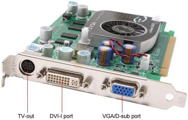 Alt view image 2 of 6 - EVGA GeForce 7300GT 256MB GDDR2 PCI Express x16 SLI Support Graphics Card 256-P2-N445-LX