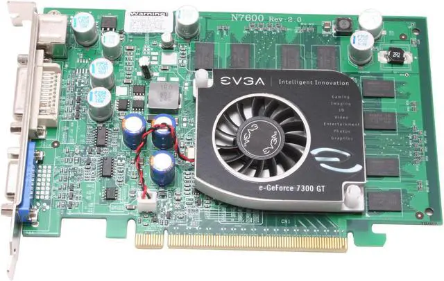 Alt view image 3 of 6 - EVGA GeForce 7300GT 256MB GDDR2 PCI Express x16 SLI Support Graphics Card 256-P2-N445-LX
