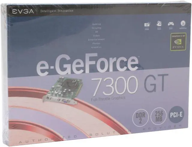 Alt view image 6 of 6 - EVGA GeForce 7300GT 256MB GDDR2 PCI Express x16 SLI Support Graphics Card 256-P2-N445-LX