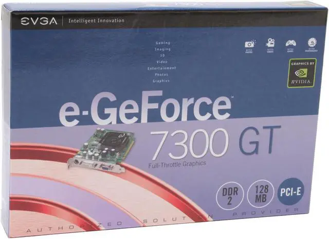 Alt view image 6 of 6 - EVGA GeForce 7300GT 128MB GDDR2 PCI Express x16 SLI Support Graphics Card 128-P2-N441-LX