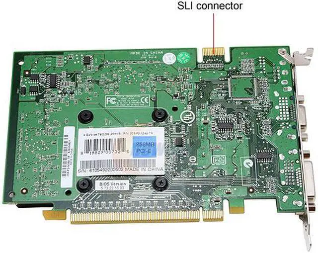 Alt view image 3 of 5 - EVGA GeForce 7600GS 256MB GDDR2 PCI Express x16 SLI Support Graphics Card 256-P2-N549-TR