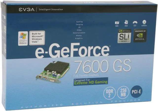 Alt view image 5 of 5 - EVGA GeForce 7600GS 256MB GDDR2 PCI Express x16 SLI Support Graphics Card 256-P2-N549-TR