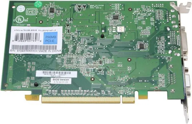 Alt view image 3 of 5 - EVGA GeForce 7300GS 256MB GDDR2 PCI Express x16 Graphics Card 256-P2-N437-LR