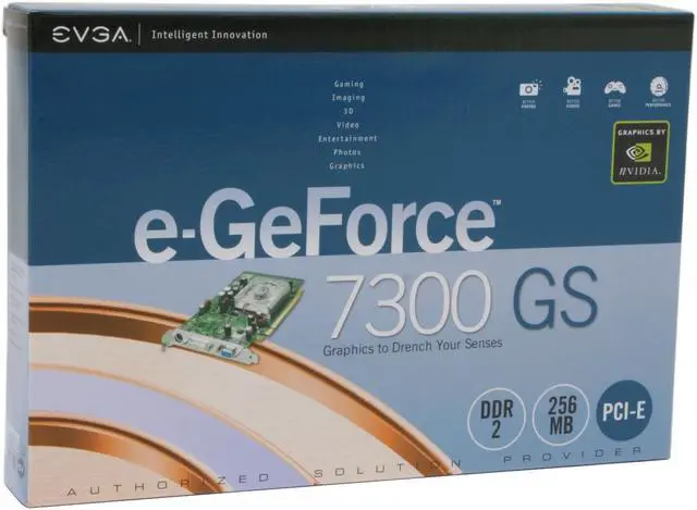 Alt view image 5 of 5 - EVGA GeForce 7300GS 256MB GDDR2 PCI Express x16 Graphics Card 256-P2-N437-LR