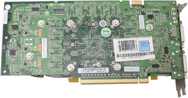 Alt view image 5 of 8 - EVGA 320-P2-N815-AR GeForce 8800GTS 320MB 320-bit GDDR3 PCI Express x16 HDCP Ready SLI Supported Video Card