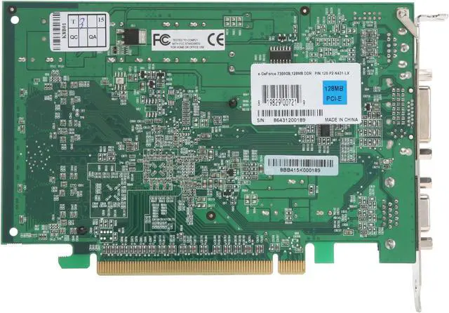 Alt view image 4 of 5 - EVGA GeForce 7300GS 128MB GDDR2 PCI Express x16 Graphics Card 128-P2-N431-LX