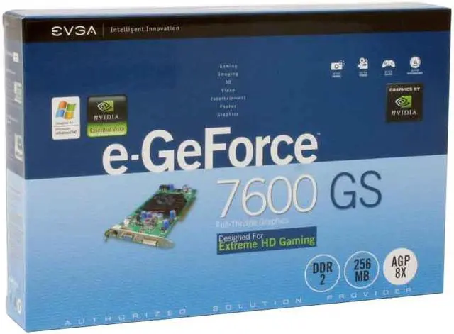 Alt view image 6 of 6 - EVGA GeForce 7600GS 256MB GDDR2 AGP 4X/8X Graphics Card 256-A8-N542-TX