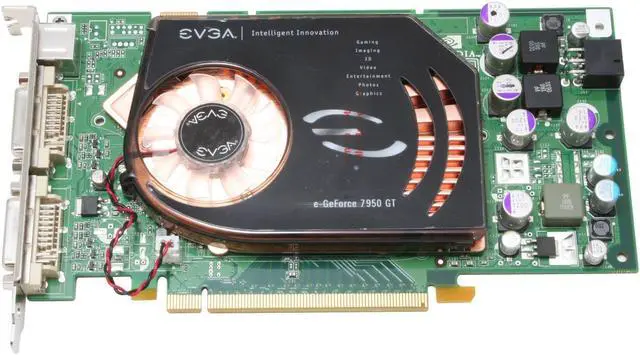 Alt view image 2 of 6 - EVGA GeForce 7950GT 512MB GDDR3 PCI Express x16 SLI Support Graphics Card 512-P2-N635-AR