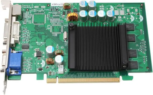 Alt view image 3 of 6 - EVGA GeForce 6200LE TC Supporting 512MB (On board 128MB) GDDR2 PCI Express x16 Graphics Card 128-TC-2N27-S2