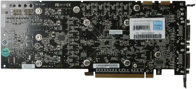 Alt view image 4 of 6 - EVGA GeForce 8800 GTX 768MB GDDR3 PCI Express x16 SLI Support Graphics Card 768-P2-N831-AR