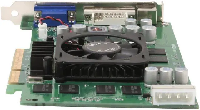 Alt view image 3 of 7 - EVGA GeForce 7600GS 256MB GDDR2 AGP 4X/8X Graphics Card 256-A8-N542-T2