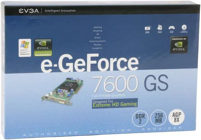 Alt view image 7 of 7 - EVGA GeForce 7600GS 256MB GDDR2 AGP 4X/8X Graphics Card 256-A8-N542-T2