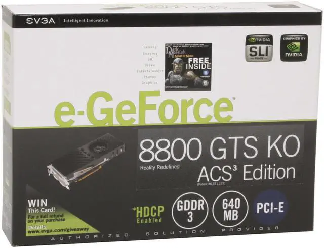 Alt view image 7 of 7 - EVGA 640-P2-N827-AR GeForce 8800GTS 640MB 320-bit GDDR3 PCI Express x16 HDCP Ready SLI Supported Video Card