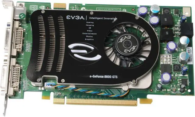 Alt view image 2 of 7 - EVGA GeForce 8600 GTS 256MB GDDR3 PCI Express x16 SLI Support Graphics Card 256-P2-N761-AR