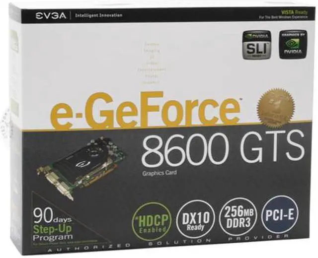 Alt view image 7 of 7 - EVGA GeForce 8600 GTS 256MB GDDR3 PCI Express x16 SLI Support Graphics Card 256-P2-N761-AR
