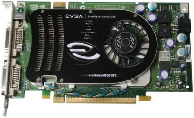 Alt view image 2 of 7 - EVGA 256-P2-N765-AR GeForce 8600GTS 256MB 128-bit GDDR3 PCI Express x16 HDCP Ready SLI Supported Video Card