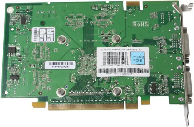 Alt view image 4 of 7 - EVGA GeForce 8600 GT 256MB GDDR3 PCI Express x16 SLI Support Graphics Card 256-P2-N751-AR