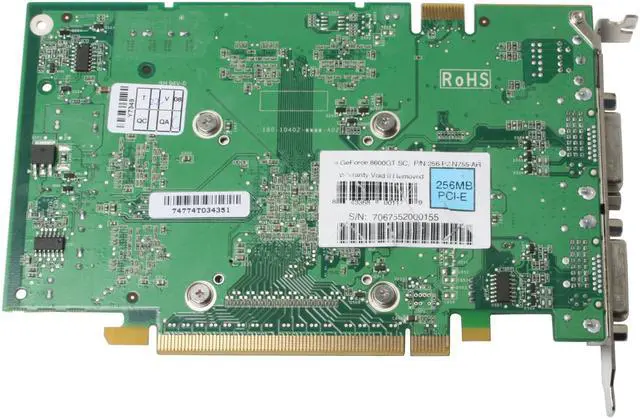 Alt view image 4 of 7 - EVGA 256-P2-N755-AR GeForce 8600GT 256MB 128-bit GDDR3 PCI Express x16 SLI Supported Superclocked Video Card