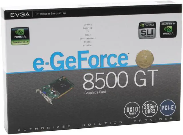 Alt view image 6 of 6 - EVGA GeForce 8500 GT 256MB GDDR2 PCI Express x16 SLI Support Graphics Card 256-P2-N740-LR