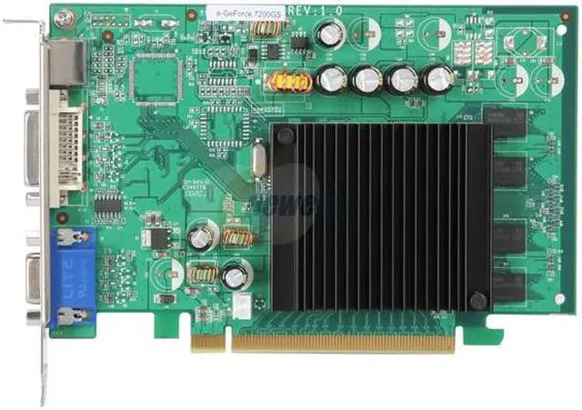 Alt view image 3 of 5 - EVGA GeForce 7200GS 512MB (128MB on Board) GDDR2 PCI Express x16 Graphics Card 128-P2-N428-LR