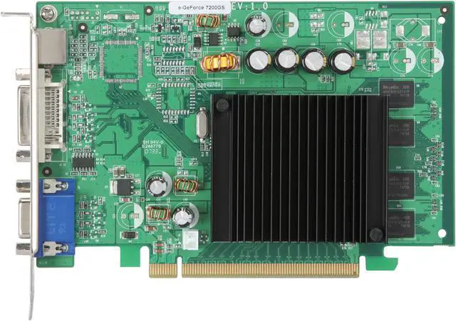 Alt view image 3 of 5 - EVGA GeForce 7200GS 256MB DDR2 PCI Express x16 Graphics Card 256-P2-N429-LR