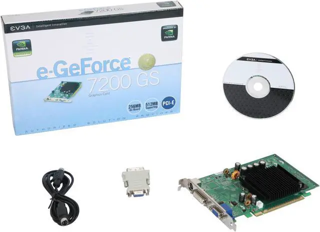 Alt view image 5 of 5 - EVGA GeForce 7200GS 256MB DDR2 PCI Express x16 Graphics Card 256-P2-N429-LR