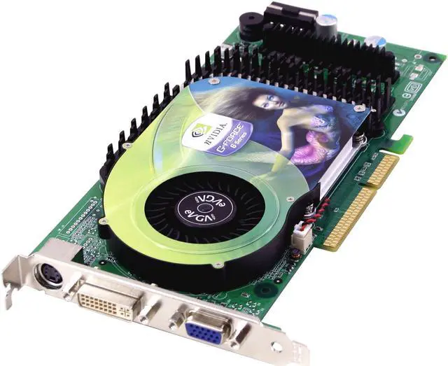 Main image of EVGA GeForce 6800GT 256MB GDDR3 AGP 4X/8X Graphics Card 256-A8-N344-AX