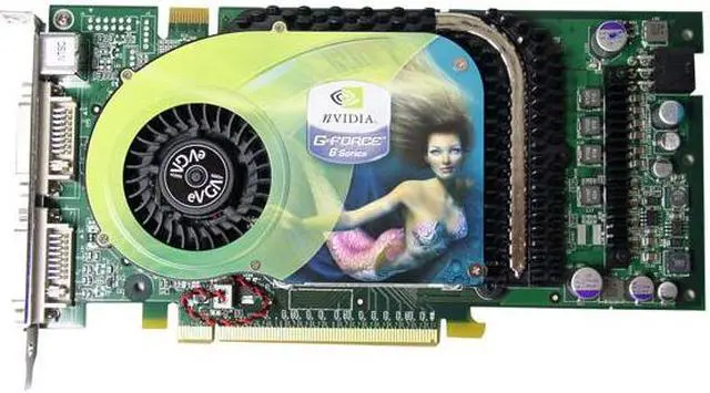Alt view image 2 of 5 - EVGA GeForce 6800GT 256MB GDDR3 PCI Express x16 SLI Support Graphics Card 256-P2-N376-AX