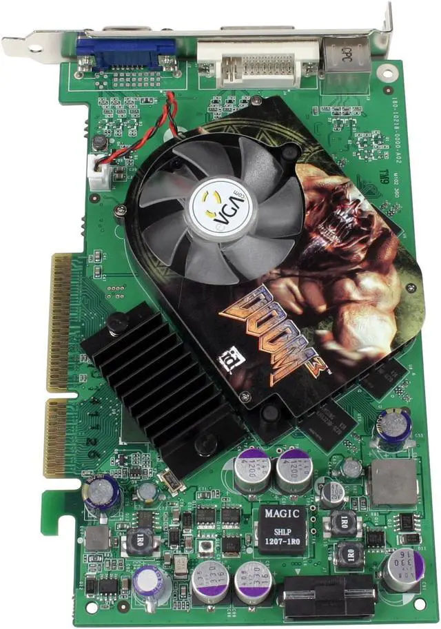 Alt view image 2 of 5 - EVGA GeForce 6600GT 128MB GDDR3 AGP 4X/8X Graphics Card 128-A8-N350